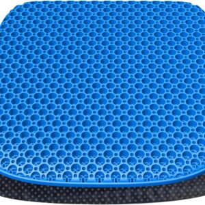 Large Gel Seat Cushion for Long Sitting with Non-Slip Cover,Soft & Breathable,Seat Cushion for Chair,Car,Office,Desk Chair,Wheelchair